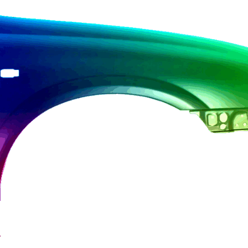 Kotflügel Rechts Nissan Almera (N16) 2000-2002 Lackiert In Wunschfarbe