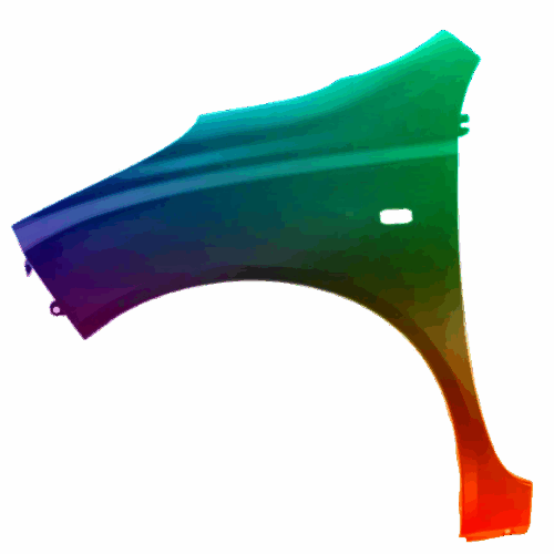 Kotflügel Links Nissan Micra (K12) 2003-2010 Lackiert In Wunschfarbe