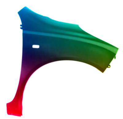 Kotflügel Rechts Nissan Micra (K12) 2003-2010 Lackiert In Wunschfarbe