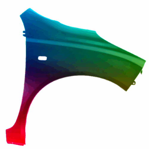 Kotflügel Rechts Nissan Micra (K12) 2003-2010 Lackiert In Wunschfarbe