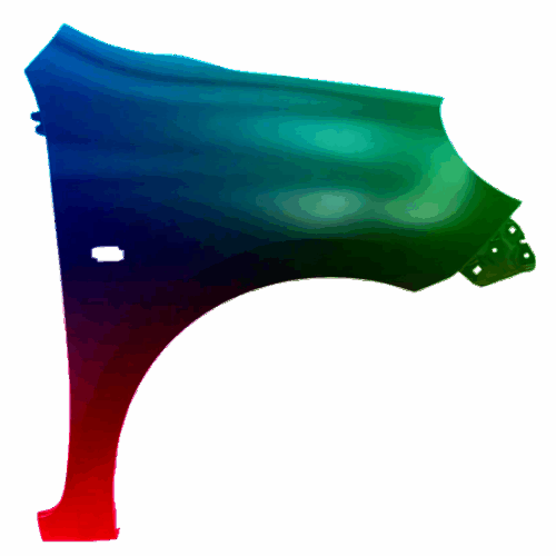 Kotflügel Rechts Nissan Micra (K13) 2010-2013 Lackiert In Wunschfarbe