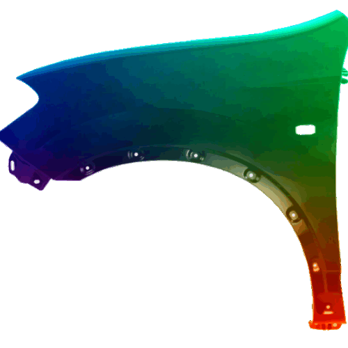 Kotflügel Links Nissan Qashqai (J10) 2010-2014 Lackiert In Wunschfarbe