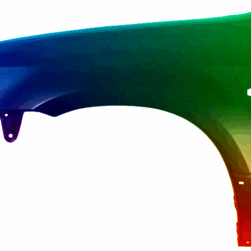 Kotflügel Links Mitsubishi Outlander (CU0W) 2003-2007 Lackiert In Wunschfarbe