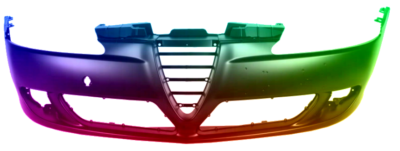 Für Alfa Romeo 147 (937) 2004-2010 Stoßstange Vorne lackiert in Wunschfarbe