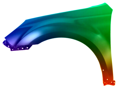 Kotflügel Links Passt zu Subaru Outback (BR) 2009-2015 Lackiert In Wunschfarbe