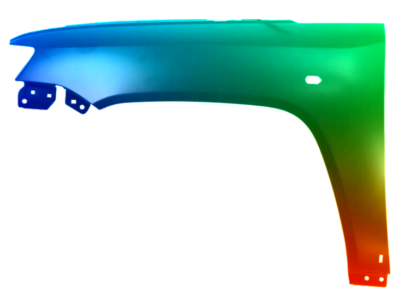 Kotflügel Links Jeep Compass (PK) 2011-2017 Lackiert In Wunschfarbe