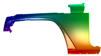 Kotflügel Links Jeep Wrangler (JK) Ab 2006 Lackiert In Wunschfarbe
